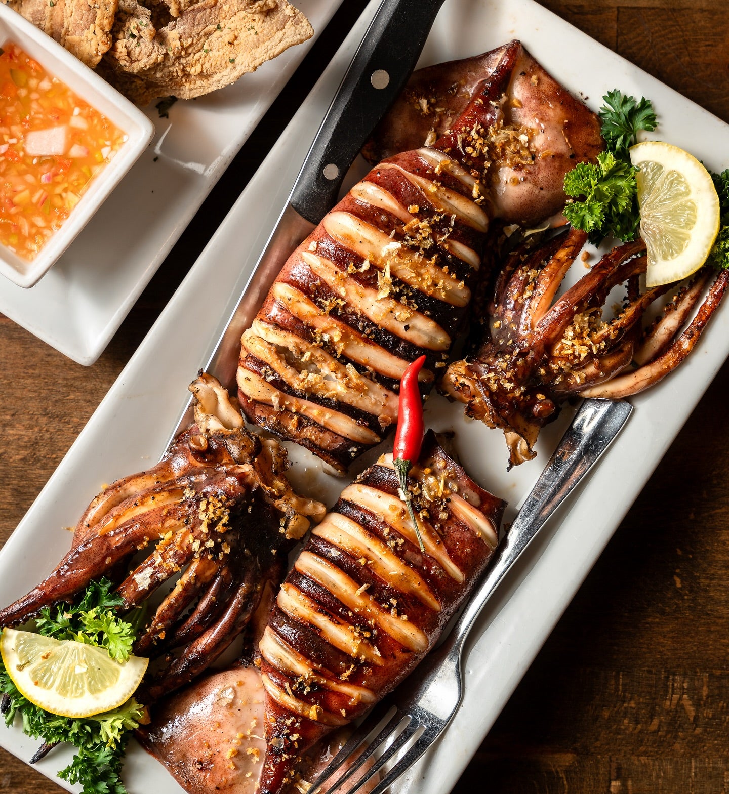 Inihaw Na Pusit In English